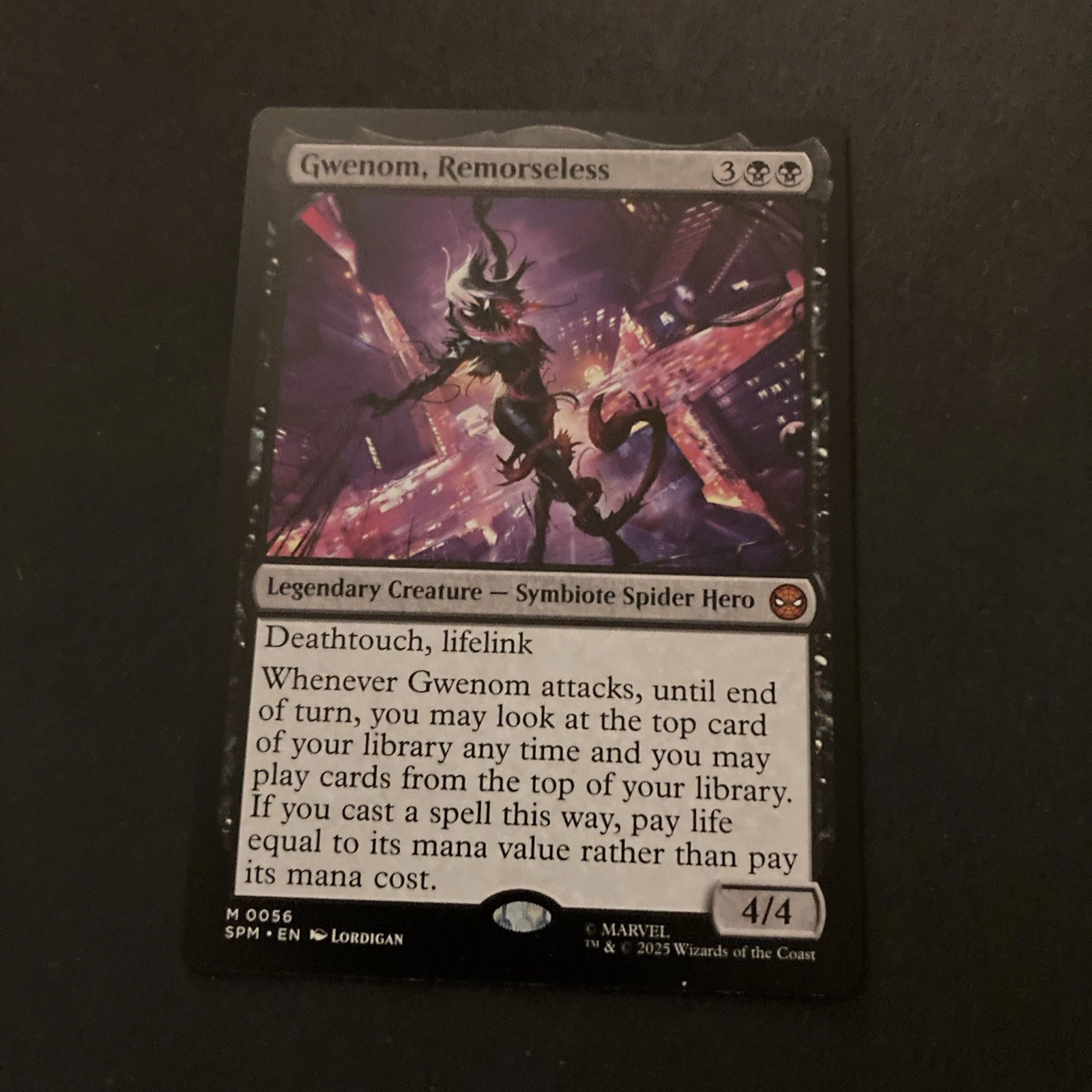 Gwenom, Remorseless 056 Marvel's Spider-Man (SPM) MTG engl.