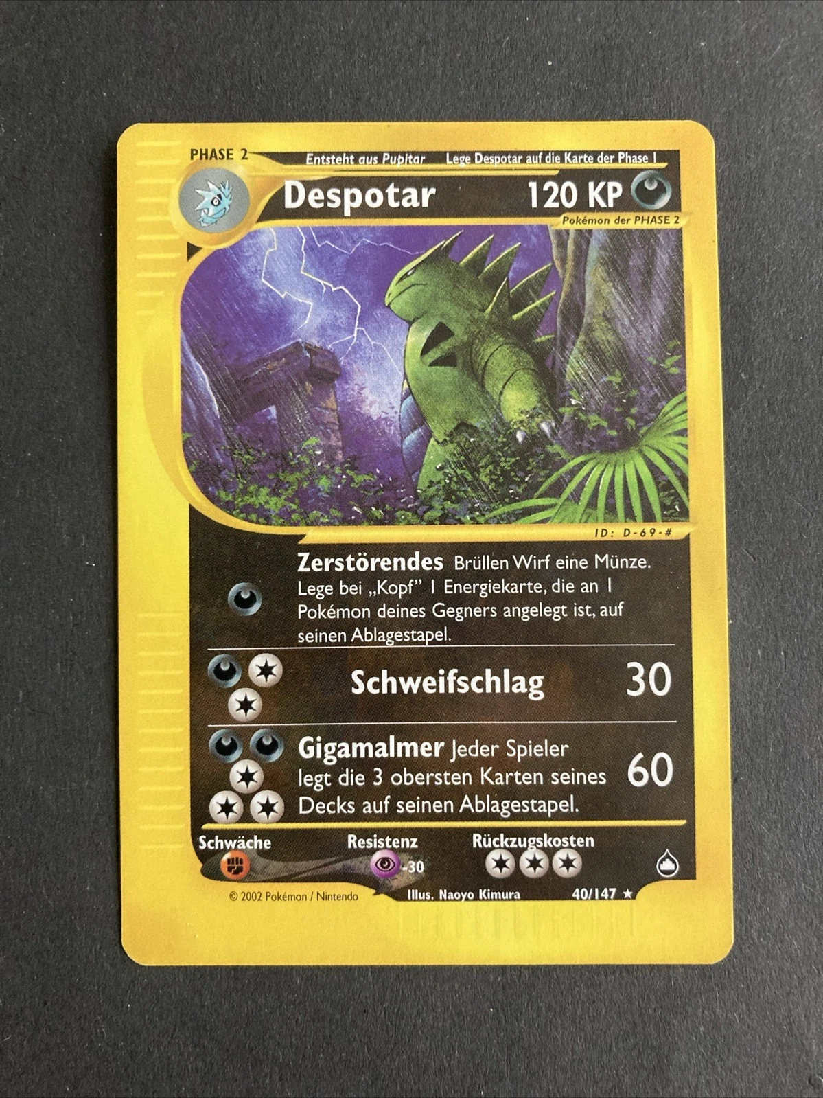 40/147 - Deutsch Aquapolis 2002 Pokemon TCG