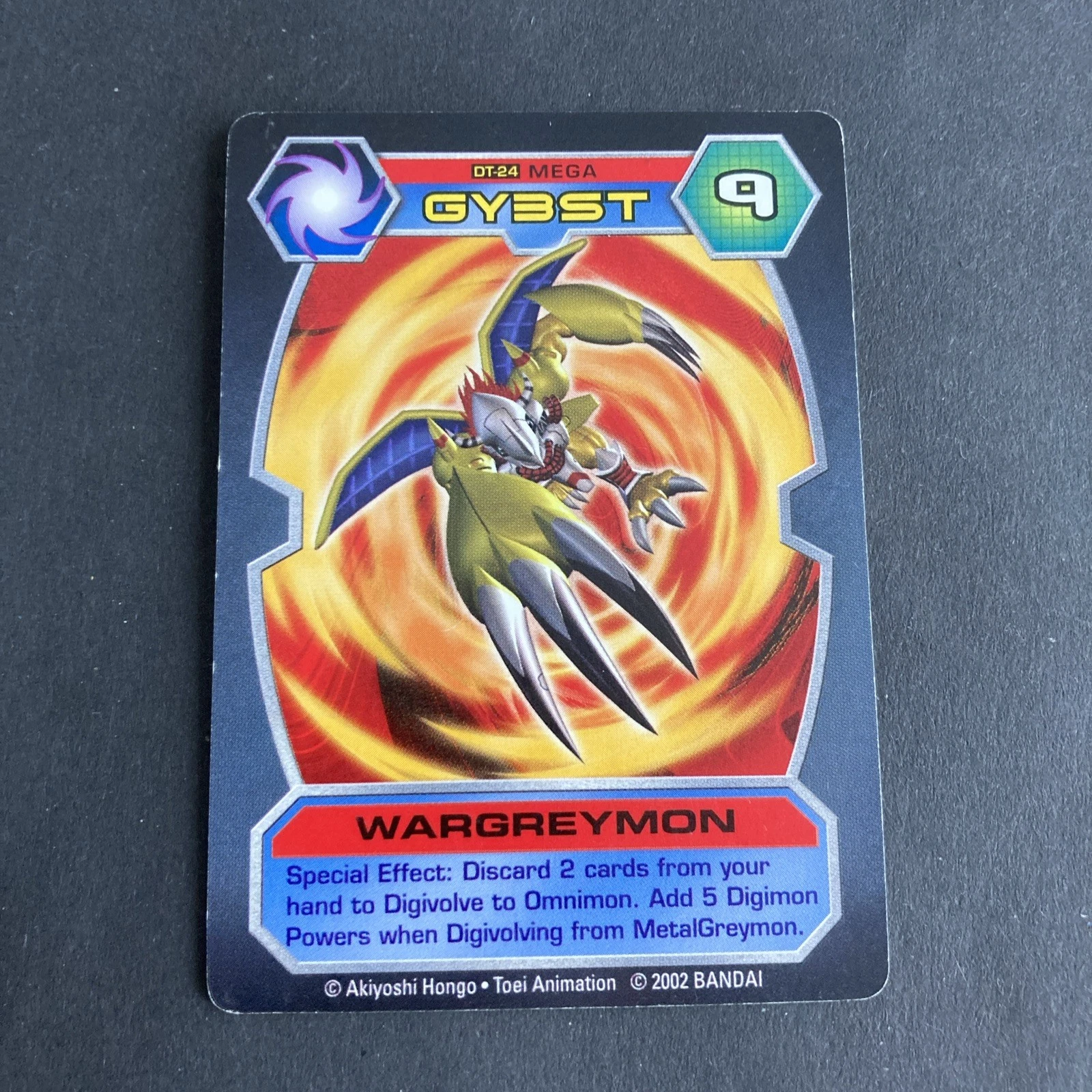 2002 Digimon - D-Tector Card Game WarGreymon #DT-24 Unlimited