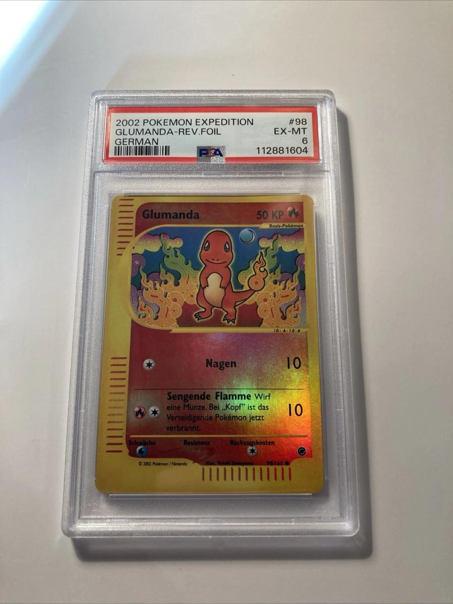Glumanda 98 Reverse Holo PSA 6 Pokemon