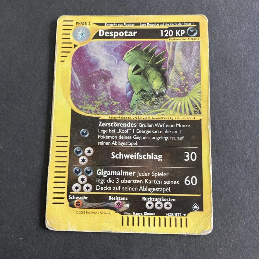 Despotar H28/H32 Aquapolis Holo Rare Pokemon