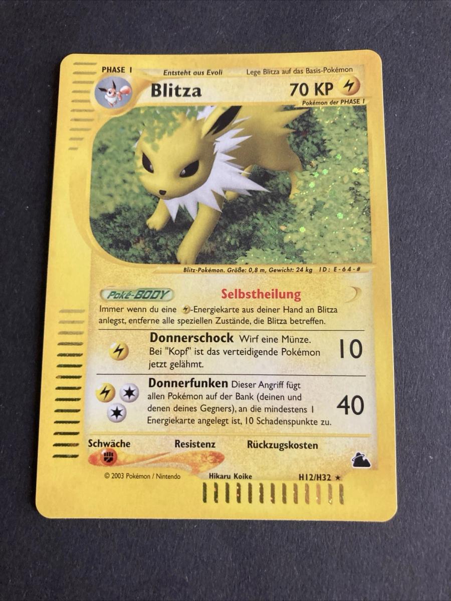 Blitza H12/H32 Skyridge Holo Pokemon